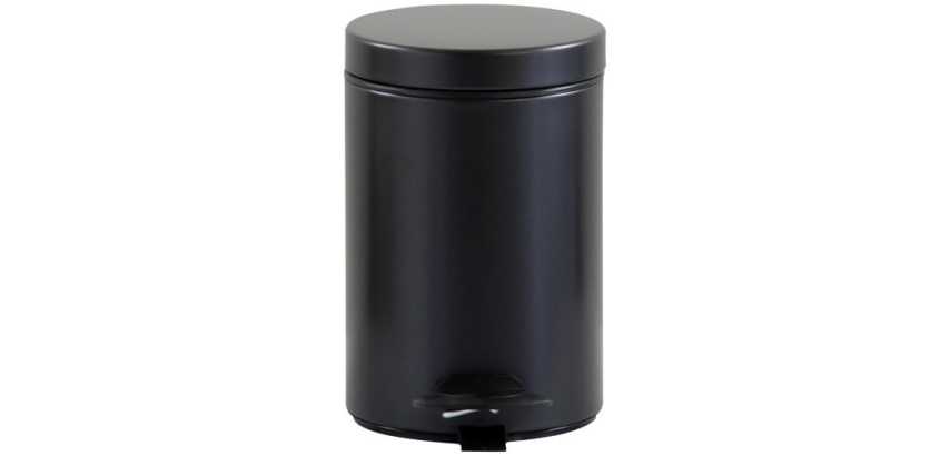 Poubelle de salle de bain 3 L - Cyjeu noir basalte