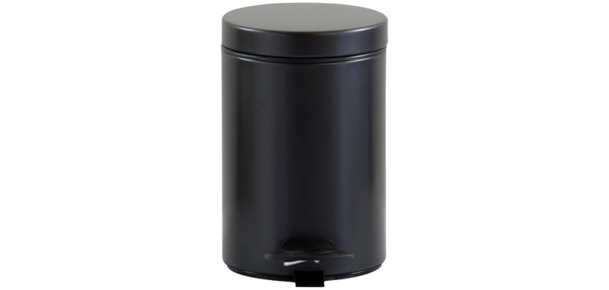 Poubelle de salle de bain 3 L - Cyjeu noir basalte