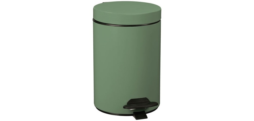 Poubelle Cyjeu 3l vert amande mat lisse