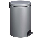 Poubelle à pédale - Sania 20 L gris métal