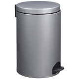 Poubelle à pédale - Sania 20 L gris métal