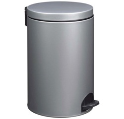 Poubelle à pédale - Sania 20 L gris métal