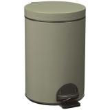 Poubelle à pédale 14 L Gris Ciment - Élora