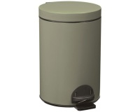 Poubelle à pédale 14 L Gris Ciment - Élora