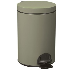 Poubelle à pédale 14 L Gris Ciment - Élora