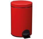Poubelle à pédale 14 L Rouge Carmin - Élora