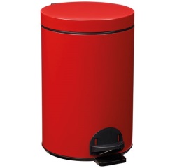 Poubelle à pédale 14 L Rouge Carmin - Élora