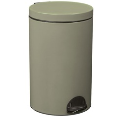 Poubelle à pédale 20 L Gris Ciment - Élora