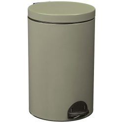 Poubelle à pédale 20 L Gris Ciment - Élora