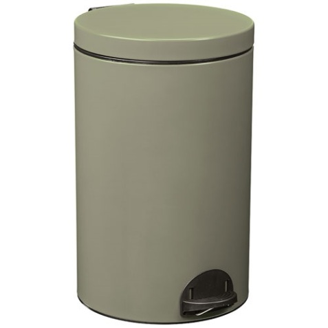 Poubelle à pédale 20 L Gris Ciment - Élora