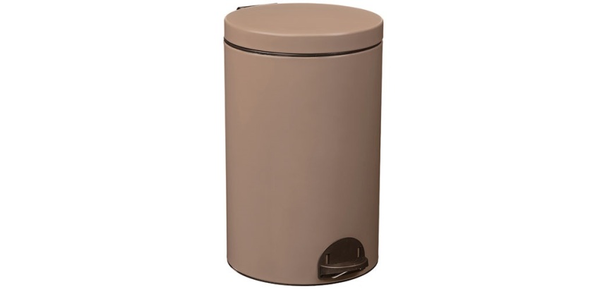 Poubelle à pédale 20 L Moka - Élora