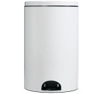 Poubelle à pédale 20 L Blanche - Élora