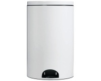 Poubelle à pédale 20 L Blanche - Élora