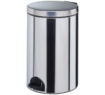 Poubelle à pédale 20 L Inox - Élora