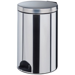Poubelle à pédale 20 L Inox - Élora