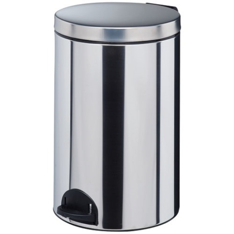 Poubelle à pédale 20 L Inox - Élora