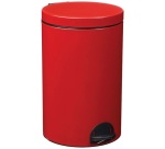 Poubelle à pédale 20 L Rouge Carmin - Élora