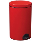 Poubelle à pédale 20 L Rouge Carmin - Élora