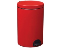 Poubelle à pédale 20 L Rouge Carmin - Élora