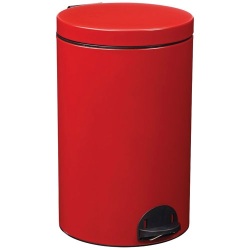 Poubelle à pédale 20 L Rouge Carmin - Élora