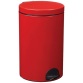 Poubelle à pédale 20 L Rouge Carmin - Élora
