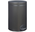 Poubelle à pédale 14 L Noir Basalte - Élora