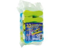 Pince à linge en plastique Clip Soft - x10