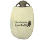 Bouillotte - forme galette - Ma cChouette Bouillotte - housse polaire