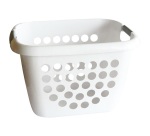 Corbeille à linge 28 Litres, blanc
