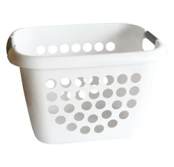 Corbeille à linge 28 Litres, blanc