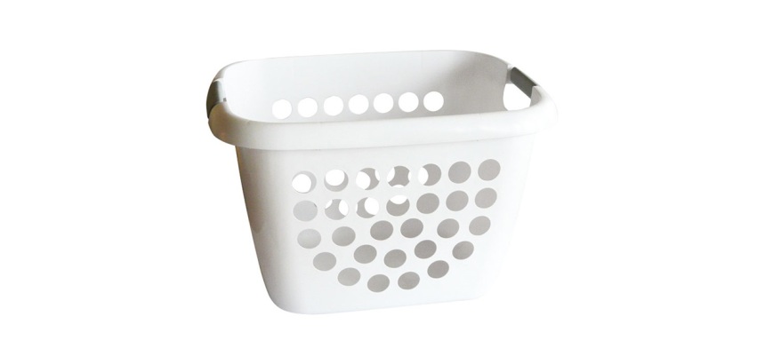 Corbeille à linge 28 Litres, blanc