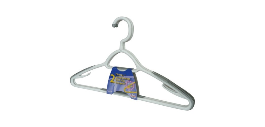Cintre - bimatière - crochet tournant - 43 cm - lot de 2