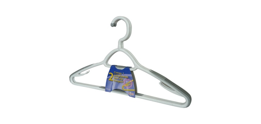 Cintre - bimatière - crochet tournant - 43 cm - lot de 2