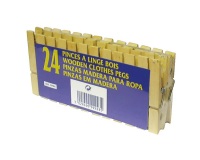 Pince à linge - bois - lot de 24
