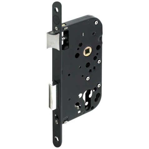 Serrure à encastrer coffre 150 mm pour cylindre (non fourni) - axe 40 mm -