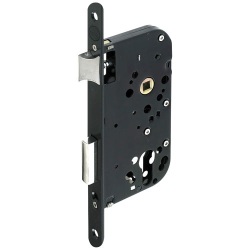 Serrure à encastrer coffre 150 mm pour cylindre (non fourni) - axe 50 mm -