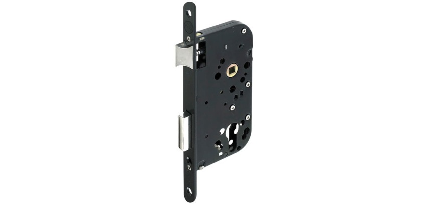Serrure à encastrer coffre 150 mm pour cylindre (non fourni) - axe 50 mm -