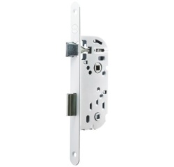 Serrure à encastrer coffre 135 mm bec de cane - axe 40 mm - réversible - bl