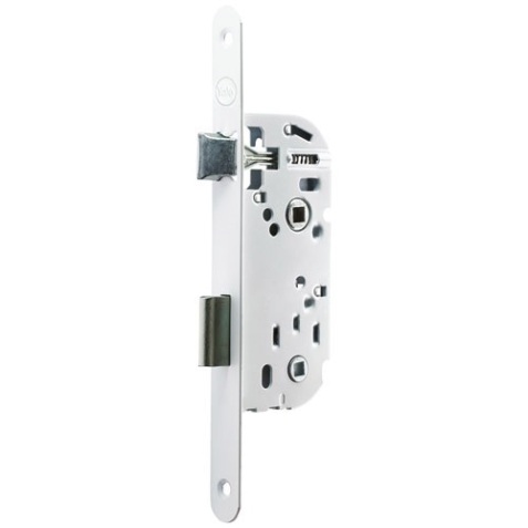 Serrure à encastrer coffre 135 mm bec de cane à condamnation - axe 40 mm -