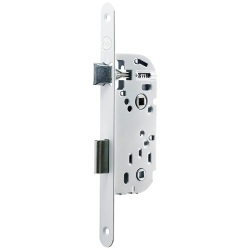 Serrure à encastrer coffre 135 mm bec de cane à condamnation - axe 50 mm -