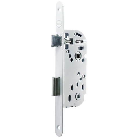 Serrure à encastrer coffre 135 mm bec de cane à condamnation - axe 50 mm -