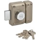 Verrou à bouton et cylindre 5 goupilles - D23 mm - L : 45 mm - 4 clés - bei