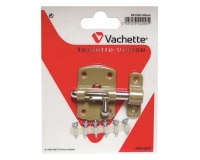 Targette à pêne rond - 35 mm - verni bronze