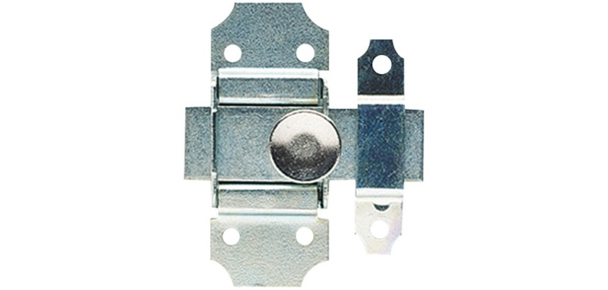 Targette à pêne plat - 40 mm - zingué