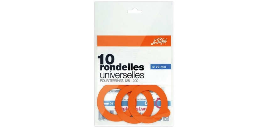 Joint rondelle pour bocaux "Super" Le Parfait - Ø 70 mm - Sachet de 10