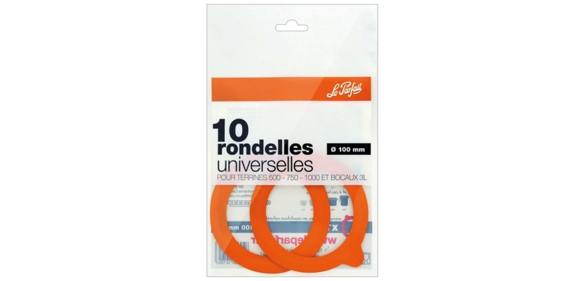 Joint rondelle pour bocaux "Super" Le Parfait - Ø 100 mm - Sachet de 10