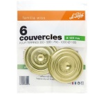 Lot 6 couvercles 100 mm pour terrines - Familia Wiss