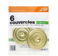 Lot 6 couvercles 100 mm pour terrines - Familia Wiss