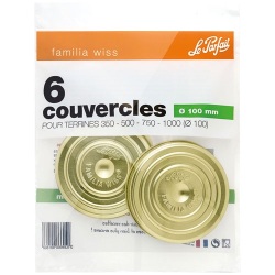 Lot 6 couvercles 100 mm pour terrines - Familia Wiss