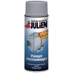 Peinture pour électroménager Julien - Aérosol de 400 ml, gris aluminium